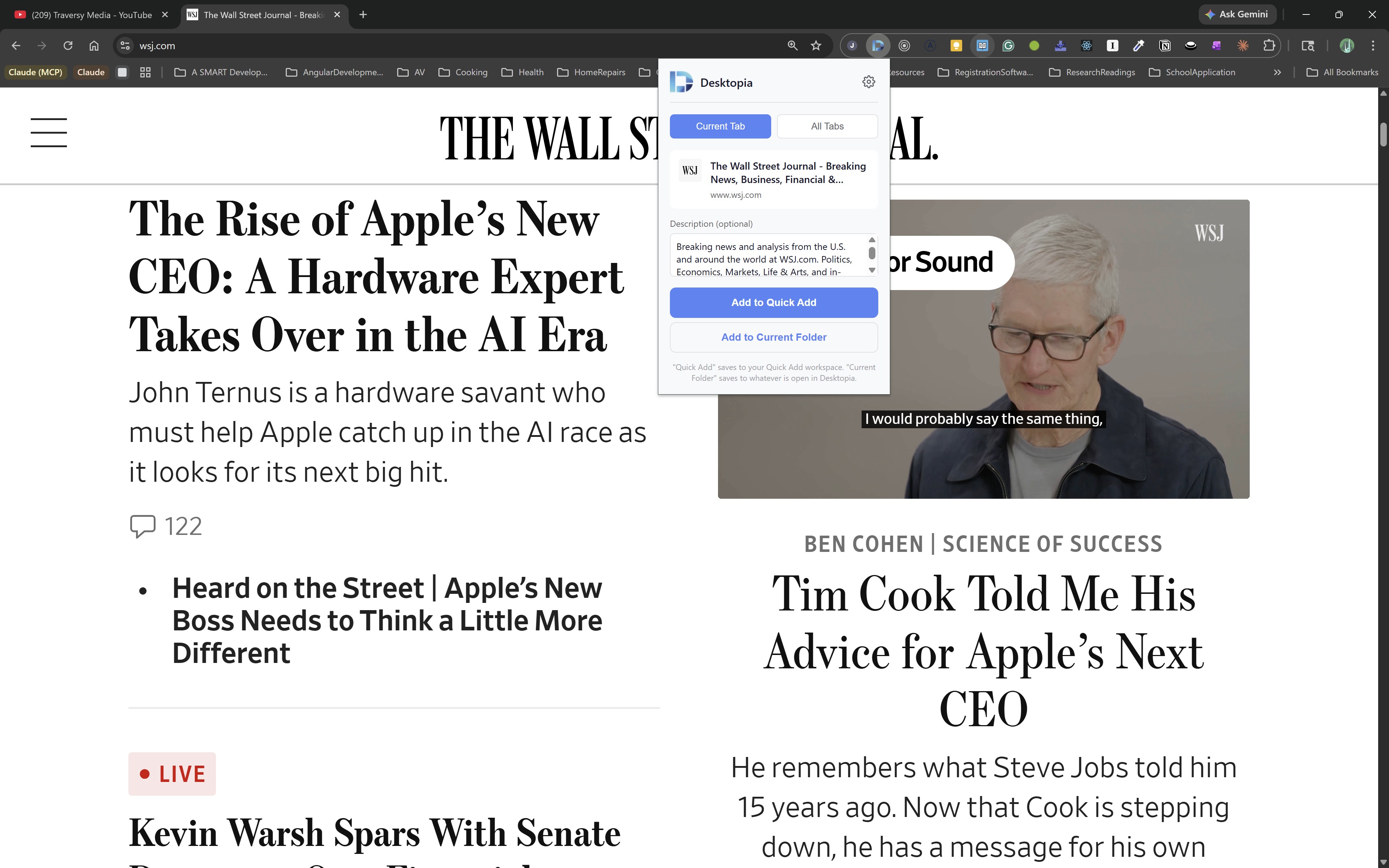 Desktopia — Browser Extension