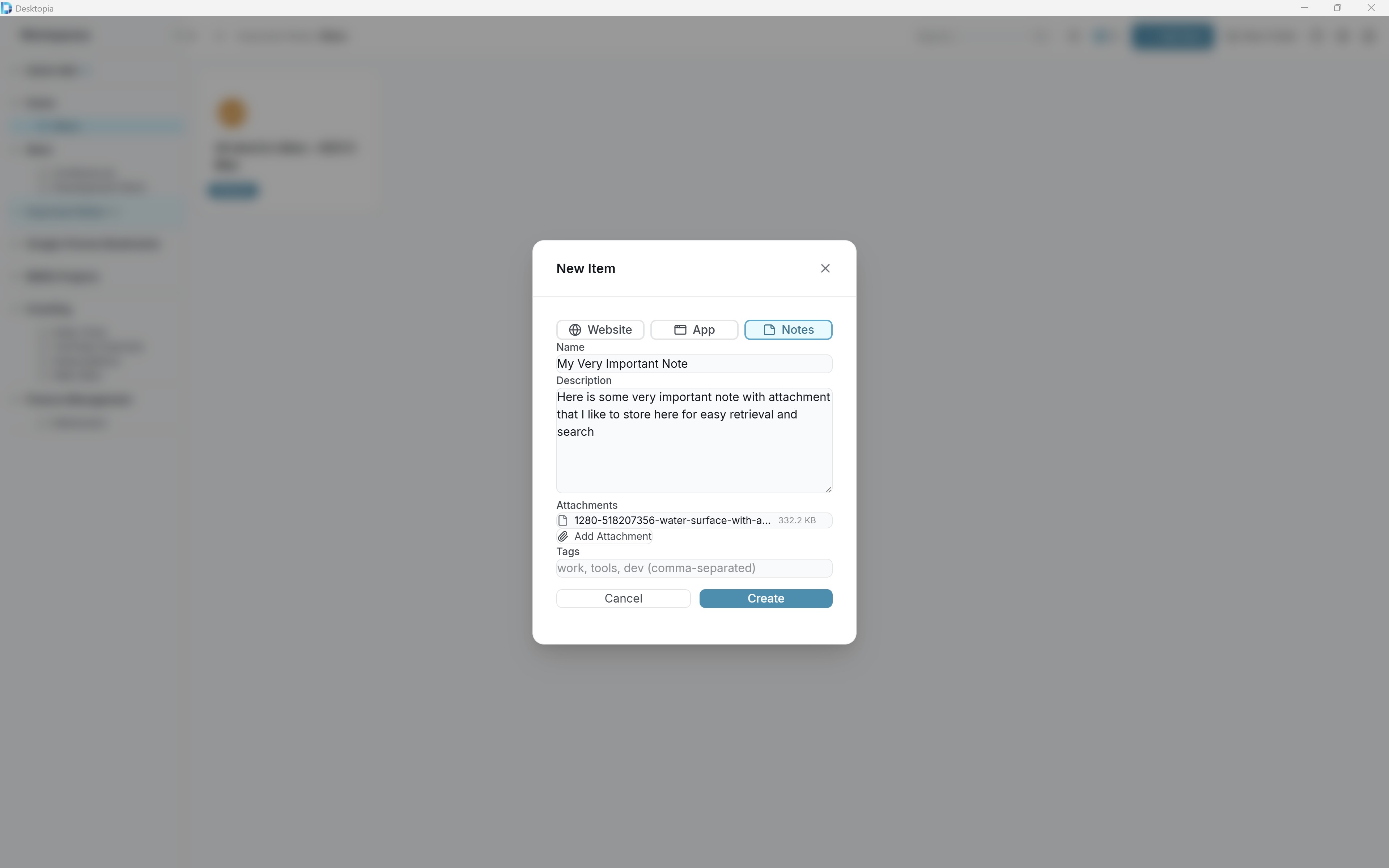 Desktopia — Rich Notes